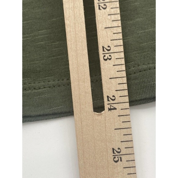 Disc Golf WOMENS V-Neck Shirt Throw Like A Girl Olive Size 12 - Picture 7 of 10